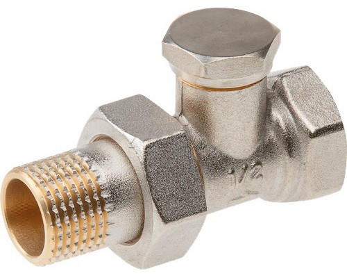 AVE296012 AV ENGINEERING Кран вентильный для радиатора 1/2" с наружной резьбой