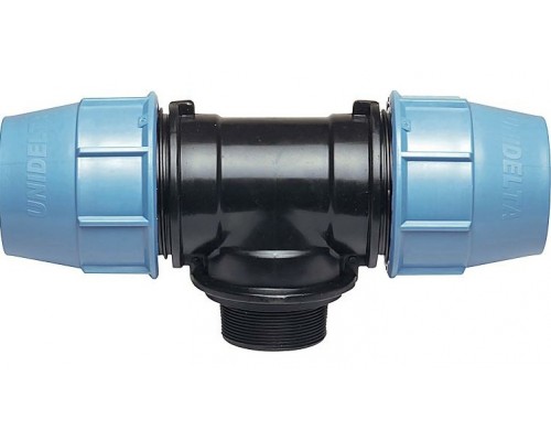 UNIDELTA Тройник DN с наружной резьбой 25*3/4"*25