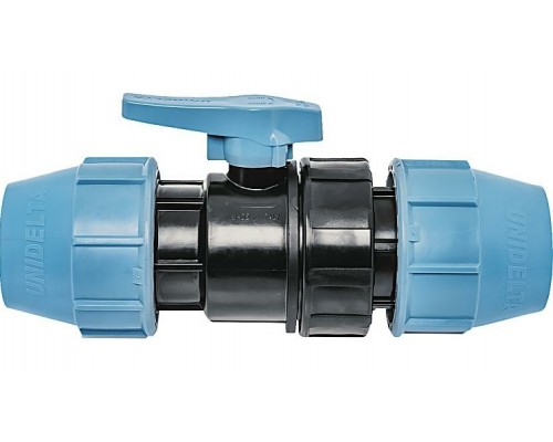 UNIDELTA Кран шаровый 20*20 компрессионный