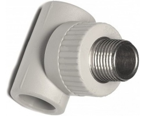 10997 RTP Тройник комбинированный, наружная резьба 25*1/2", серый