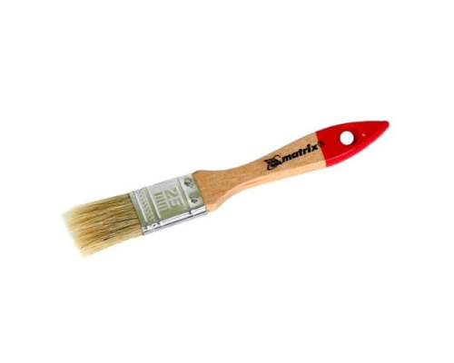 82520 Кисть плоская "Стандарт" 1" (25мм), натуральная щетина, деревянная ручка MTX