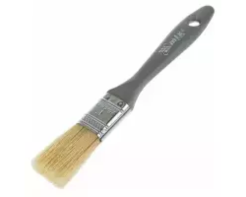 83061 Кисть плоская "Евро" 1", натуральная щетина, пластмассовая ручка MTX
