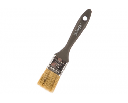 Кисть плоская "Евро" 1,5", натуральная щетина, пластмассовая ручка MTX