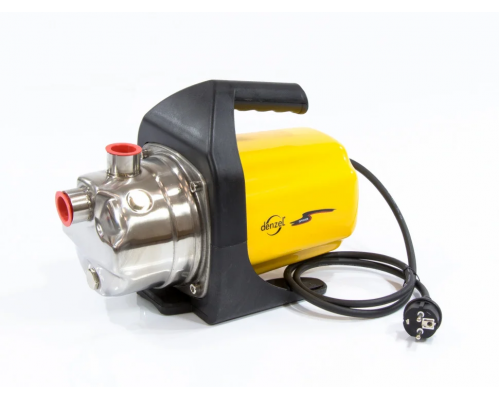 97202 Садовый поверхностный насос GP1000X, 1000 Вт, 3500 л/ч, подъем 4м, нержавейка DENZEL
