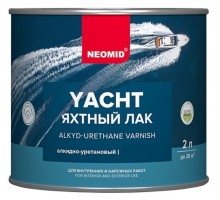 NEOMID YACHT Лак яхтный алкидно-уретановый полуматовый 2л