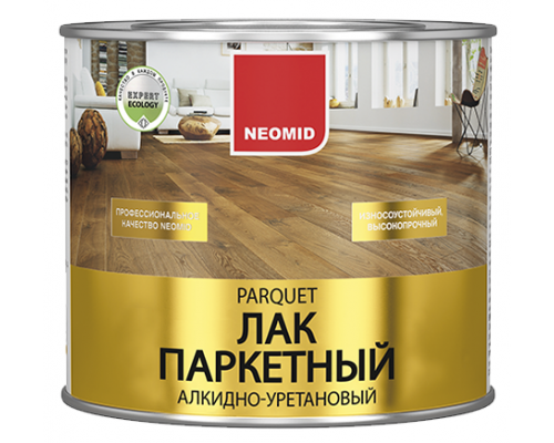 NEOMID PARQUET Лак паркетный алкидно-уретановый глянцевый 2,5л
