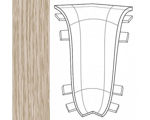 IDEAL К-55 Угол внутренний «Комфорт» 213 Дуб северный