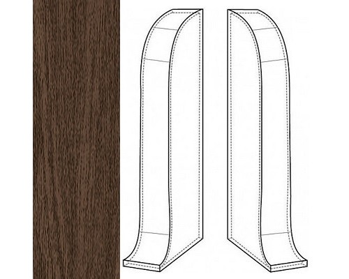 IDEAL К-55 Заглушка торцевая правая «Комфорт» 292 Орех миланский