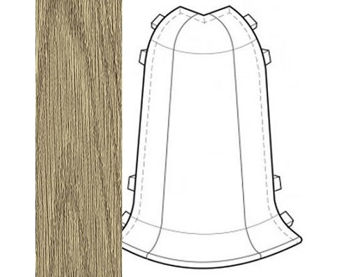 IDEAL К-55 Угол наружный «Комфорт» 311 Карагач