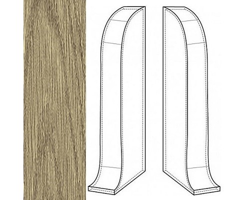 IDEAL К-55 Заглушка торцевая левая «Комфорт» 311 Карагач