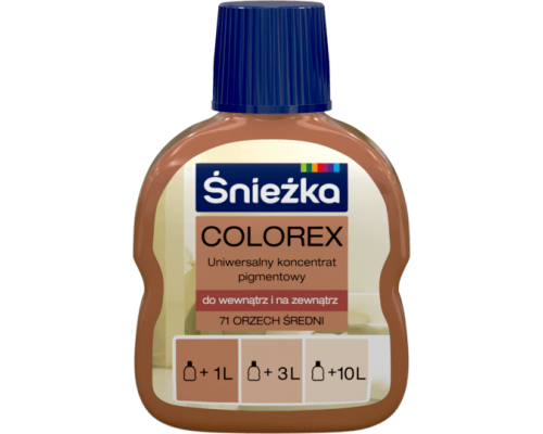 ŚNIEŻKA COLOREX Универсальный пигментный концентрат №71 Орех средний 0,1л