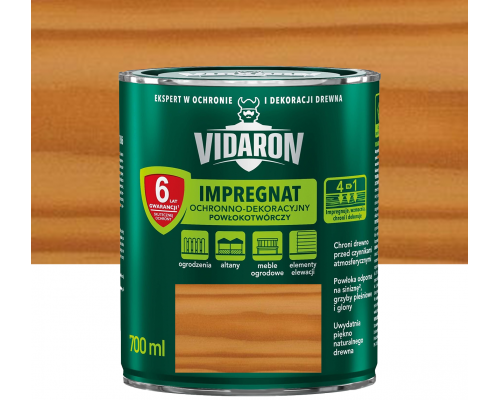 VIDARON IMPREGNAT Защитно-декоративная пропитка Натуральный тик V05 0,7л