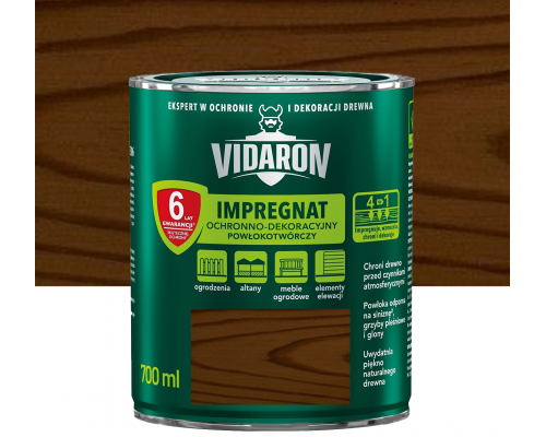 VIDARON IMPREGNAT Защитно-декоративная пропитка Индийский палисандр V09 0,7л