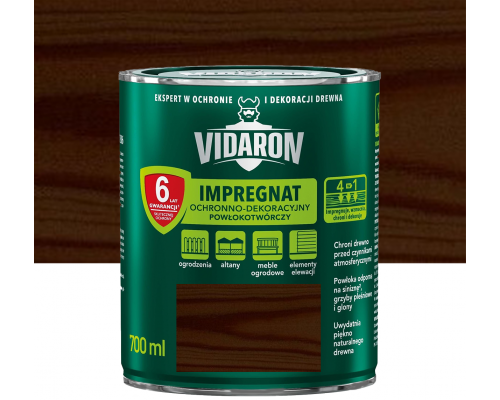 VIDARON IMPREGNAT Защитно-декоративная пропитка Африканское венге V10 0,7л