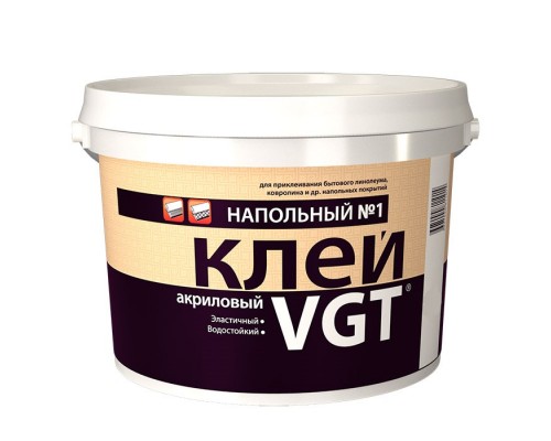 VGT Клей напольный № 1 "ЭКОНОМ" для наклеивания бытового линолеума и ковролина 1,5кг