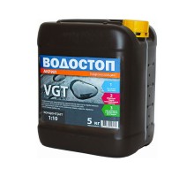 VGT Грунт-концентрат "Водостоп-Акрил" Предназначен для предотвращения проникновения воды внутрь обрабатываемой поверхности кирпича, бетона, штукатурки, других минеральных оснований, а также древесины 1кг