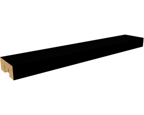 Интерьерная рейка МДФ Stella Бриона Black Lead/Черная 2700*40*16 (8шт./упак)
