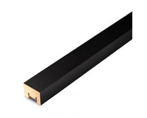 Интерьерная рейка МДФ Stella Милана Black Lead/Черная 2700*30*20мм (8шт./упак)