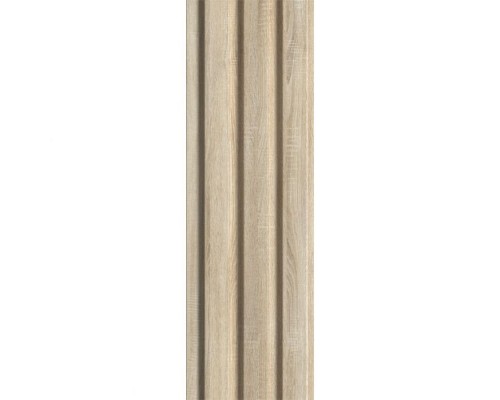 Панель Стеновая Реечная МДФ Stella Beats Standart Дуб Сонома 2700*119*16мм (4шт./упак)
