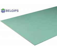 BELGIPS Гипсокартонный влагостойкий стеновой лист 1,2*3м 12,5мм, лист - 3,6м²  