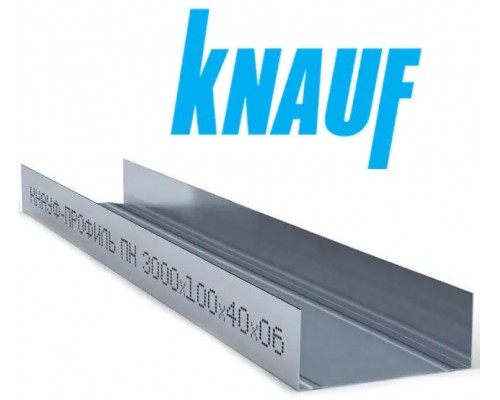 KNAUF Профиль UW100*40 3м усиленный, толщина металла 0,6мм
