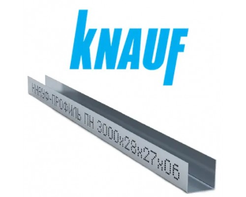 KNAUF Профиль UD28*27 3м усиленный, толщина металла 0,6мм
