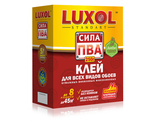 LUXOL СИЛА ПВА Клей обойный Standart 250гр