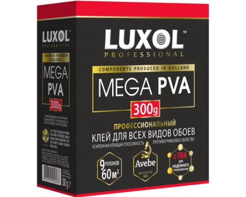 LUXOL MEGA PVA Клей обойный Professional 300гр