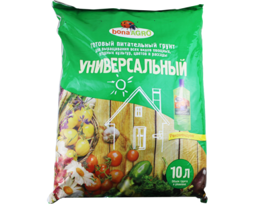 Грунт питательный bonaAGRO УНИВЕРСАЛЬНЫЙ 10 л. РБ