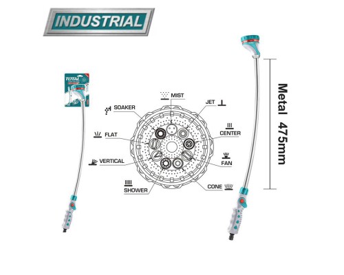 Штанга-распылитель 9-позиционный 700 мм TOTAL THWW092