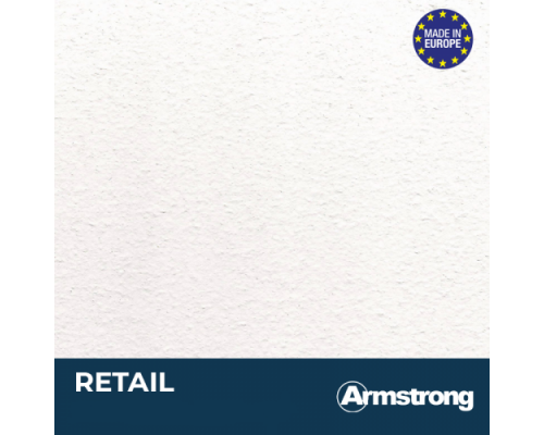 ARMSTRONG RETAIL BOARD Плита потолочная 600*600мм 12мм