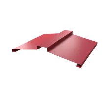 Планка конька 150 п/э Zn СТАНДАРТ ПЛЮС 0,50 RAL3005 (Винно-красный), 2м страна производства РБ*