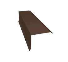 Торцевая планка 100 п/э Zn СТАНДАРТ ПЛЮС 0,50 RAL8017, 2м  (Шоколадно-коричневый), страна производства РБ*