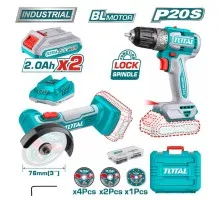 Набор аккумуляторного инструмента TOTAL TCKLI20278