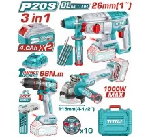 Набор аккумуляторного инструмента TOTAL TOSLI241198