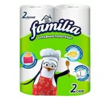 Полотенца бумажные Familia Classic двухслойные (2 рулона в упаковке) (фамилия)