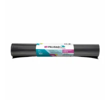 Пакет для мусора 240л, 10 штук черные особо прочные, длинный ролик Palisad
