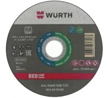 Круг отрезной d 125x1,6 мм., прямой, RED LINE, нерж.сталь (1669230126)