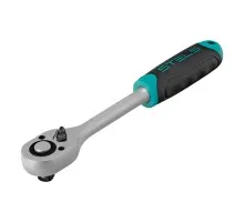 Ключ-трещотка 1/2", CrV, 72 зуба, с быстрым сбросом, матовый хром Stels