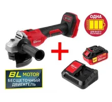 LX CAG 1812-1 E Аккумуляторная углошлофмашина WORTEX LX CAG 1812-1 E в коробке ALL 1 с акб и з/у