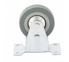 Колесо неповоротное D 100 мм, крепление платформенное Сибртех (68709)