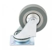 Колесо поворотное D 100 мм, крепление платформенное Сибртех 