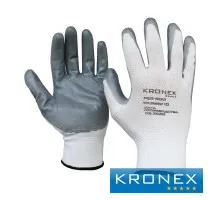 Перчатки нейлоновые KRONEX NEURON-N, натуральное покрытие, PER-0012
