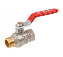 Кран шаровый 1/2" нар.-вню ручка PN40, AV Engineering AVE091012 