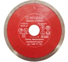 Алмазный диск для керамических материалов тонкий d125*22,23, WUMAX