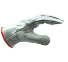 Перчатки защитные WUMAX от минимальных рисков, кожаные, Basic Rigger р. 9