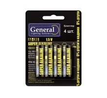 Батарейка GBAT-LR6 AA щелочная 4pcs/blister (4 шт/уп)