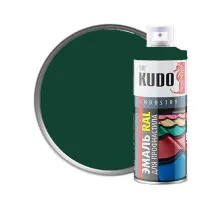 Эмаль для металлочерепицы RAL 6005 зеленый мох KUDO 520мл