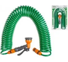 Шланг витой 15м + поливочный набор STARTUL GARDEN (ST6012-09) (спиральный) ST6012-09