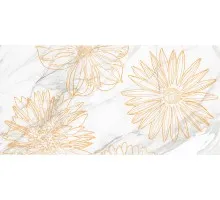 Плитка керамическая ДЕКОР Briere Flower 1 Белый BERYOZA CERAMICA 600*300мм